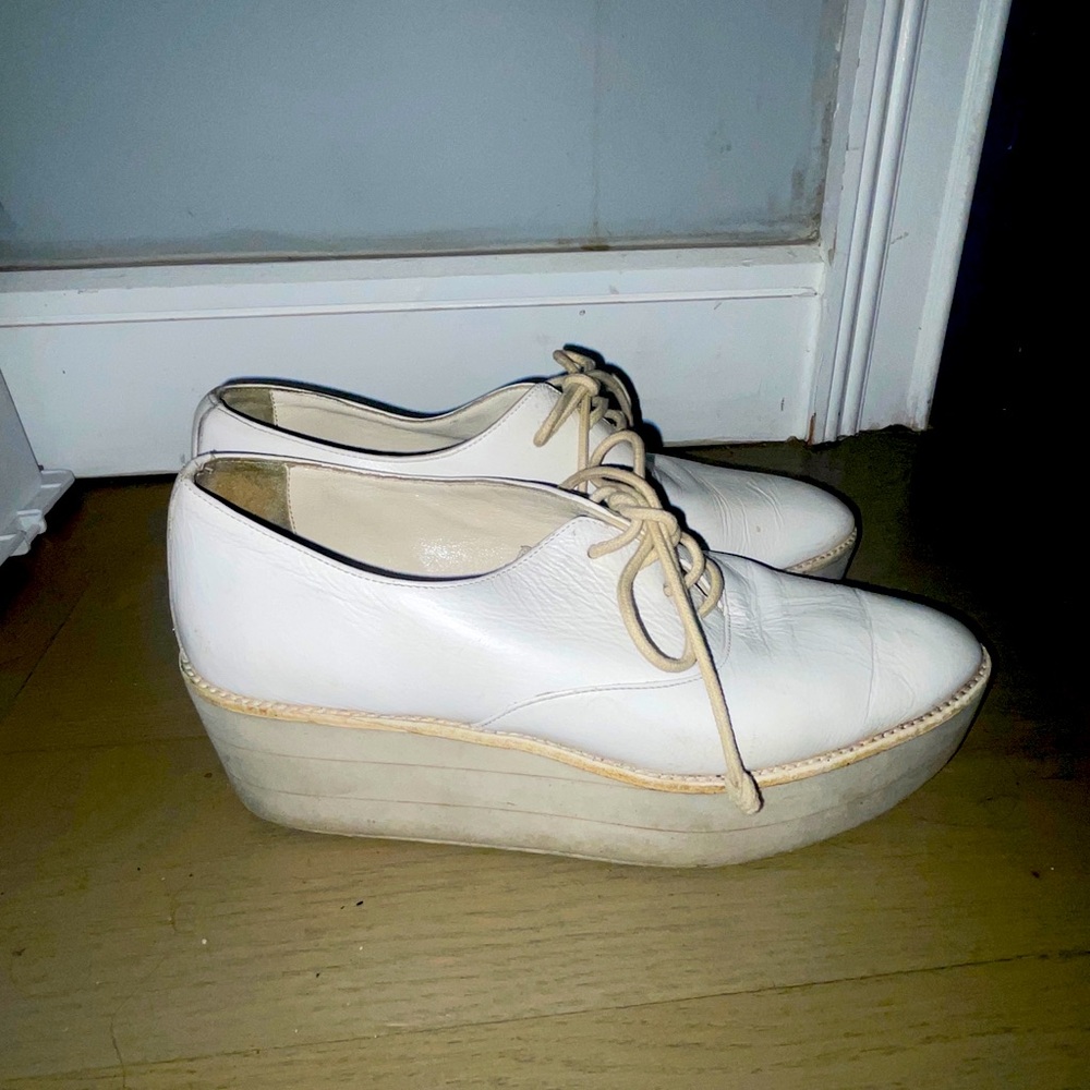 Rare Modern Vice white leather creepers.